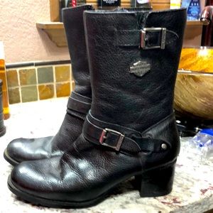 Harley-Davidson leather riding boots